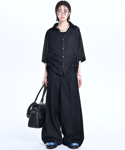 ADRER(アドラー)の「Extra Quality TR wide straight slacks / エクストラクオリティ TR ワイドストレートスラックス(スラックス・メンズ・ブラック/チャコールグレー・XS/S/M/L)」の10枚目の写真