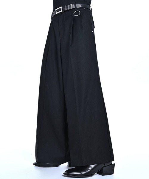 ADRER(アドラー)の「Extra Quality TR wide straight slacks / エクストラクオリティ TR ワイドストレートスラックス(スラックス・メンズ・ブラック/チャコールグレー・XS/S/M/L)」の4枚目の写真
