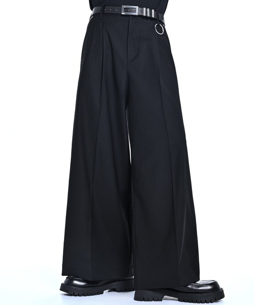 ADRER(アドラー)の「Extra Quality TR wide straight slacks / エクストラクオリティ TR ワイドストレートスラックス(スラックス・メンズ・ブラック/チャコールグレー・XS/S/M/L)」の3枚目の写真