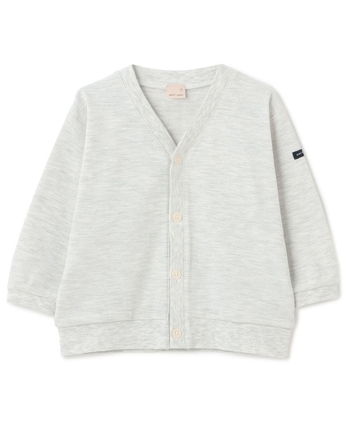 petit main（プティマイン）の「【花粉防止】カットカーディガン（カーディガン/ボレロ・キッズ・ホワイト系その他/イエロー/ネイビー・M(100-110cm)/S(80-90cm)/L(120-130cm)）」の2枚目の写真