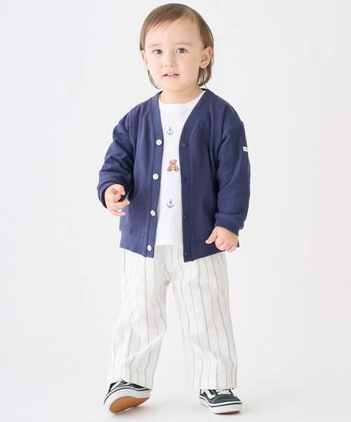 petit main（プティマイン）の「【花粉防止】カットカーディガン（カーディガン/ボレロ・キッズ・ホワイト系その他/イエロー/ネイビー・M(100-110cm)/S(80-90cm)/L(120-130cm)）」の6枚目の写真