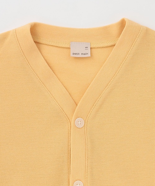 petit main（プティマイン）の「【花粉防止】カットカーディガン（カーディガン/ボレロ・キッズ・ホワイト系その他/イエロー/ネイビー・M(100-110cm)/S(80-90cm)/L(120-130cm)）」の11枚目の写真