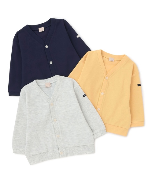 petit main（プティマイン）の「【花粉防止】カットカーディガン（カーディガン/ボレロ・キッズ・ホワイト系その他/イエロー/ネイビー・M(100-110cm)/S(80-90cm)/L(120-130cm)）」の16枚目の写真