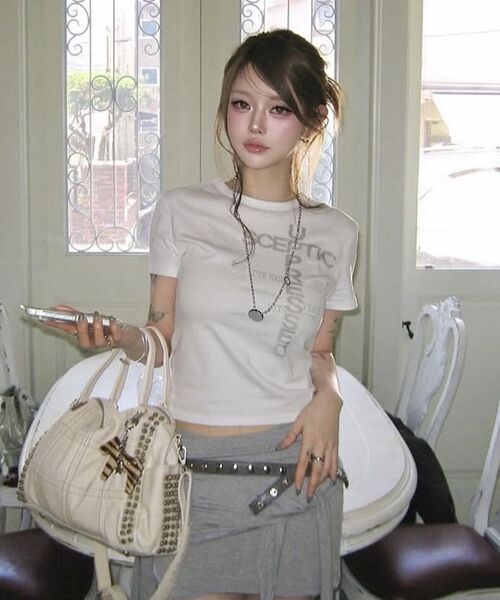 ROCKCAKE(ロックケーキ)の「Sceptic Crop Top - White(Tシャツ/カットソー・レディース・その他・SMALL)」の3枚目の写真