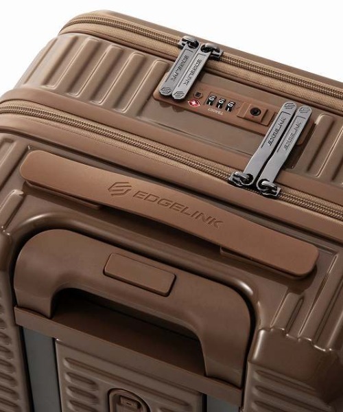EDGELINK(エッジリンク)の「スーツケース クルーズボックスクリント 機内持込 キャスターストッパー フロントオープン 15.6インチPC 33L 2-3泊 09141(スーツケース/キャリーバッグ・メンズ・グリーン/ブラウン/ブラック/アイボリー・S)」の17枚目の写真