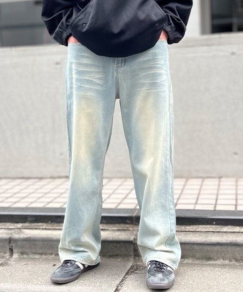 yield(イールド)の「【yield select】ビンテージライク カーブデニムパンツ N25AW3(デニムパンツ・メンズ・ライトインディゴブルー/ブラック・XXL/L/M/XL/S)」の13枚目の写真
