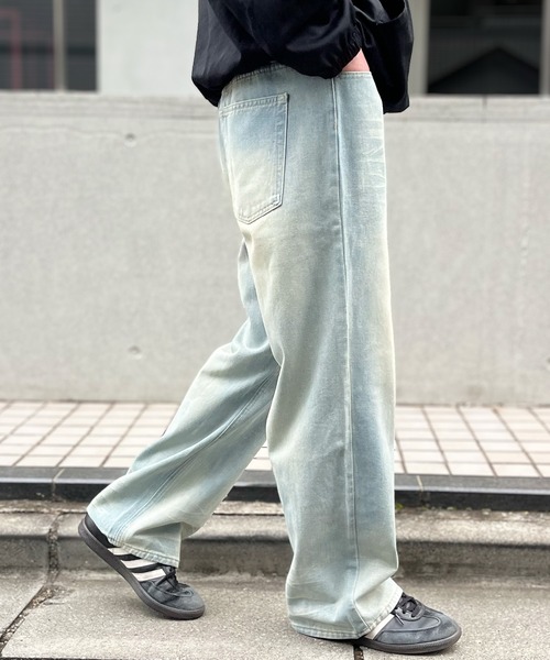 yield(イールド)の「【yield select】ビンテージライク カーブデニムパンツ N25AW3(デニムパンツ・メンズ・ライトインディゴブルー/ブラック・XXL/L/M/XL/S)」の7枚目の写真