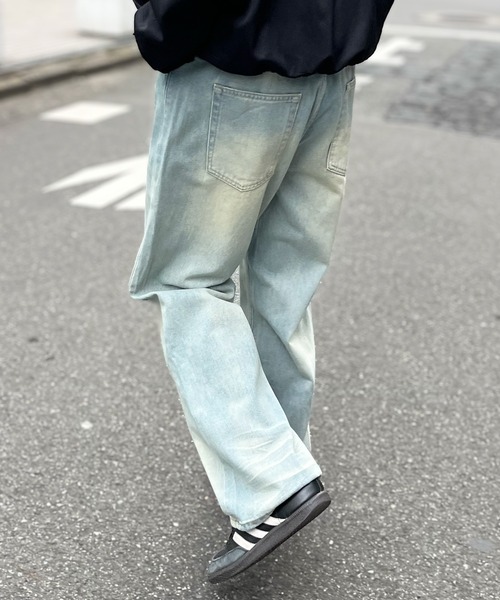 yield(イールド)の「【yield select】ビンテージライク カーブデニムパンツ N25AW3(デニムパンツ・メンズ・ライトインディゴブルー/ブラック・XXL/L/M/XL/S)」の8枚目の写真