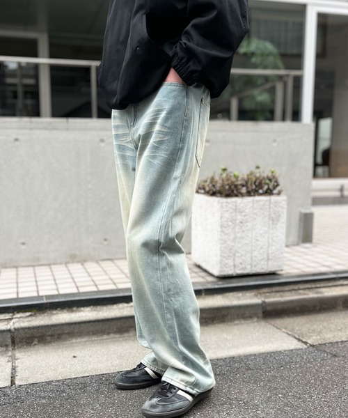 yield(イールド)の「【yield select】ビンテージライク カーブデニムパンツ N25AW3(デニムパンツ・メンズ・ライトインディゴブルー/ブラック・XXL/L/M/XL/S)」の5枚目の写真