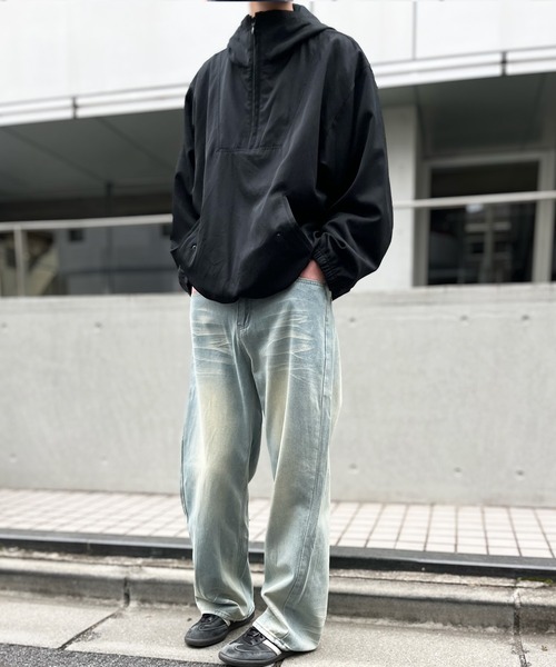 yield(イールド)の「【yield select】ビンテージライク カーブデニムパンツ N25AW3(デニムパンツ・メンズ・ライトインディゴブルー/ブラック・XXL/L/M/XL/S)」の9枚目の写真