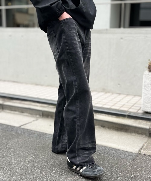 yield(イールド)の「【yield select】ビンテージライク カーブデニムパンツ N25AW3(デニムパンツ・メンズ・ライトインディゴブルー/ブラック・XXL/L/M/XL/S)」の16枚目の写真