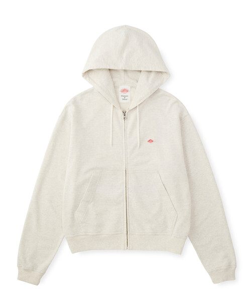 DANTON(ダントン)の「Women's Cotton Terry Zip Hoodie(スウェット・レディース・グレー/ダークグリーン/レッド/アイボリー/チャコール/ネイビー・36/38)」の7枚目の写真