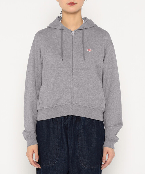 DANTON(ダントン)の「Women's Cotton Terry Zip Hoodie(スウェット・レディース・グレー/ダークグリーン/レッド/アイボリー/チャコール/ネイビー・36/38)」の8枚目の写真