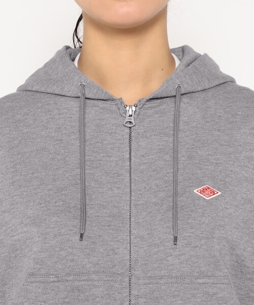 DANTON(ダントン)の「Women's Cotton Terry Zip Hoodie(スウェット・レディース・グレー/ダークグリーン/レッド/アイボリー/チャコール/ネイビー・36/38)」の13枚目の写真