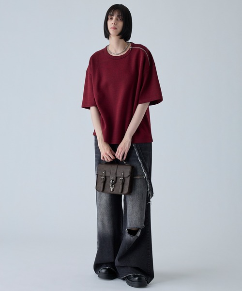 VELNUS(ベルナス)の「【VELNUS】Fireman Square Satchel Chain Shoulder Bag/ファイヤーマン合皮スクエアサッチェルチェーンショルダーバッグ(ショルダーバッグ・メンズ・ブラウン/ブラック・FREE)」の10枚目の写真