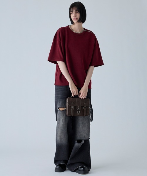 VELNUS(ベルナス)の「【VELNUS】Fireman Square Satchel Chain Shoulder Bag/ファイヤーマン合皮スクエアサッチェルチェーンショルダーバッグ(ショルダーバッグ・メンズ・ブラウン/ブラック・FREE)」の11枚目の写真