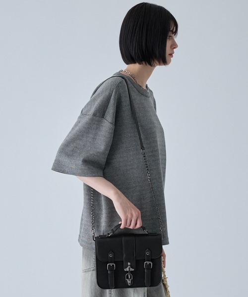 VELNUS(ベルナス)の「【VELNUS】Fireman Square Satchel Chain Shoulder Bag/ファイヤーマン合皮スクエアサッチェルチェーンショルダーバッグ(ショルダーバッグ・メンズ・ブラウン/ブラック・FREE)」の17枚目の写真