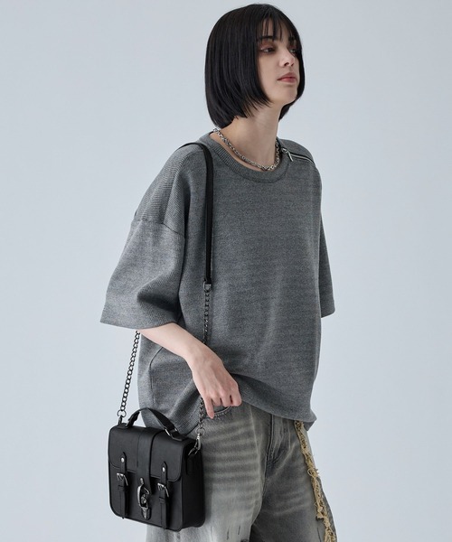 VELNUS(ベルナス)の「【VELNUS】Fireman Square Satchel Chain Shoulder Bag/ファイヤーマン合皮スクエアサッチェルチェーンショルダーバッグ(ショルダーバッグ・メンズ・ブラウン/ブラック・FREE)」の18枚目の写真