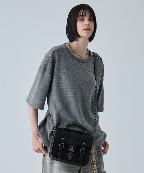 VELNUS(ベルナス)の「【VELNUS】Fireman Square Satchel Chain Shoulder Bag/ファイヤーマン合皮スクエアサッチェルチェーンショルダーバッグ(ショルダーバッグ・メンズ・ブラウン/ブラック・FREE)」の20枚目の写真