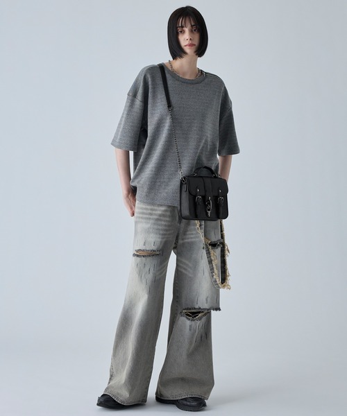 VELNUS(ベルナス)の「【VELNUS】Fireman Square Satchel Chain Shoulder Bag/ファイヤーマン合皮スクエアサッチェルチェーンショルダーバッグ(ショルダーバッグ・メンズ・ブラウン/ブラック・FREE)」の22枚目の写真
