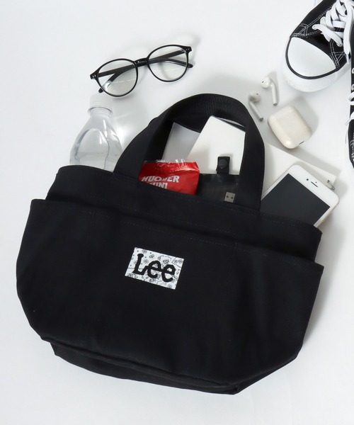 Lee(リー)の「Lee(リー)バンダナロゴプリント 3ポケットミニトートバッグ/ユニセックス(トートバッグ・レディース・ブラック/オフホワイト・FREE)」の2枚目の写真