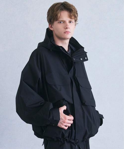 +phenix（プラスフェニックス）の「+phenix(プラスフェニックス) HOODED JACKET フードジャケット / GORE-TEX WINDSTOPPER（マウンテンパーカー・メンズ・ブラック/ネイビー・M/L/XL）」の17枚目の写真