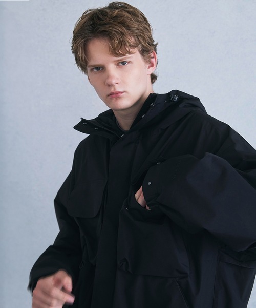 +phenix（プラスフェニックス）の「+phenix(プラスフェニックス) HOODED JACKET フードジャケット / GORE-TEX WINDSTOPPER（マウンテンパーカー・メンズ・ブラック/ネイビー・M/L/XL）」の18枚目の写真