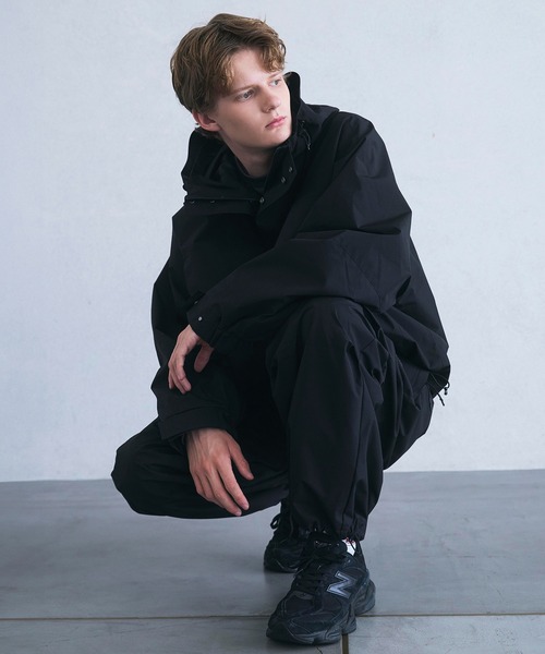 +phenix（プラスフェニックス）の「+phenix(プラスフェニックス) HOODED JACKET フードジャケット / GORE-TEX WINDSTOPPER（マウンテンパーカー・メンズ・ブラック/ネイビー・M/L/XL）」の19枚目の写真