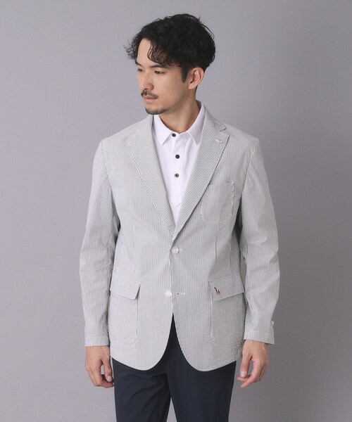 adabat(アダバット)の「【ADABAT NAVY】COOLMAXサッカージャケット(テーラードジャケット・メンズ・ネイビー系2・48/46/50)」の15枚目の写真