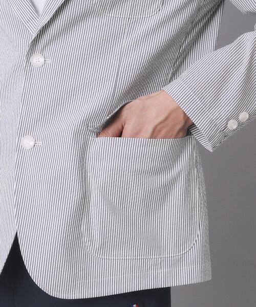 adabat(アダバット)の「【ADABAT NAVY】COOLMAXサッカージャケット(テーラードジャケット・メンズ・ネイビー系2・48/46/50)」の6枚目の写真