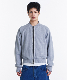 KICHUL（キチョル）の「Uniform Sweat Jacket (Melange Grey)（MA-1）」
