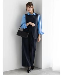 2タックワイドパンツ【AOYAMA FASHION ASSOCIATION × Té chichi】