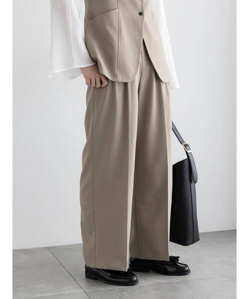 Te chichi（テチチ）の「2タックワイドパンツ【AOYAMA FASHION ASSOCIATION × Té chichi】（その他パンツ・レディース・ネイビー/モカ・F）」の5枚目の写真