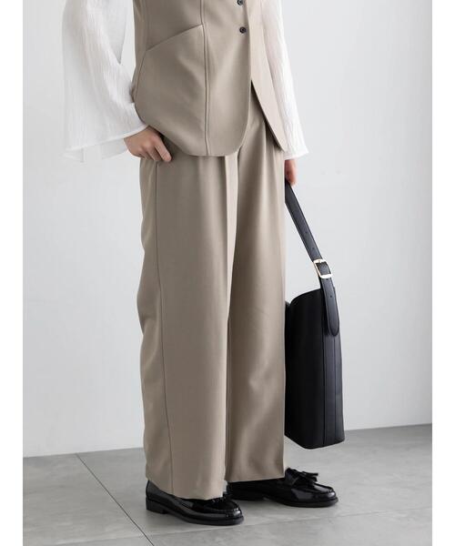 Te chichi（テチチ）の「2タックワイドパンツ【AOYAMA FASHION ASSOCIATION × Té chichi】（その他パンツ・レディース・ネイビー/モカ・F）」の6枚目の写真