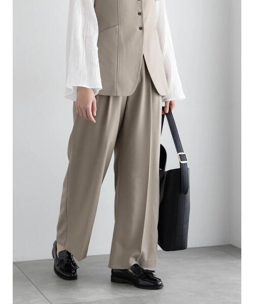 Te chichi（テチチ）の「2タックワイドパンツ【AOYAMA FASHION ASSOCIATION × Té chichi】（その他パンツ・レディース・ネイビー/モカ・F）」の7枚目の写真