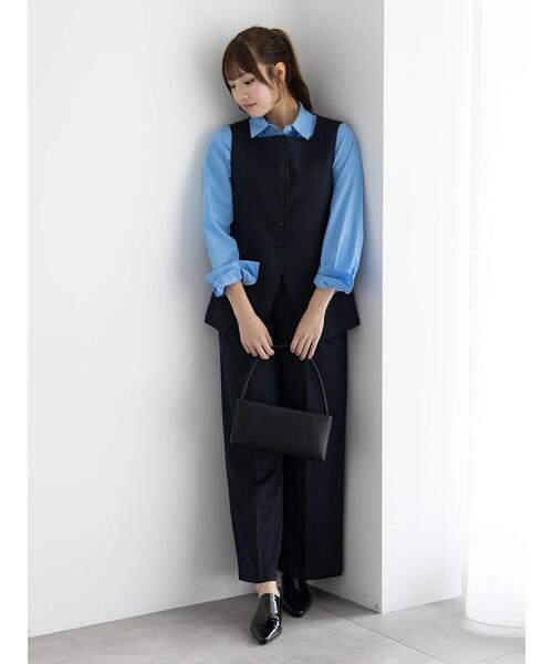 Te chichi（テチチ）の「2タックワイドパンツ【AOYAMA FASHION ASSOCIATION × Té chichi】（その他パンツ・レディース・ネイビー/モカ・F）」の11枚目の写真