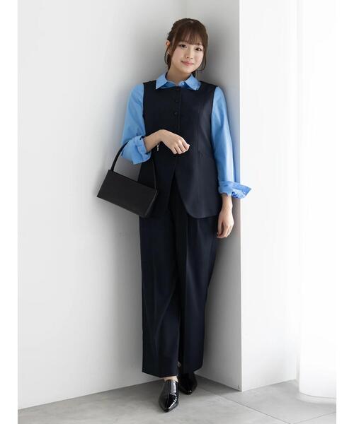 Te chichi（テチチ）の「2タックワイドパンツ【AOYAMA FASHION ASSOCIATION × Té chichi】（その他パンツ・レディース・ネイビー/モカ・F）」の12枚目の写真