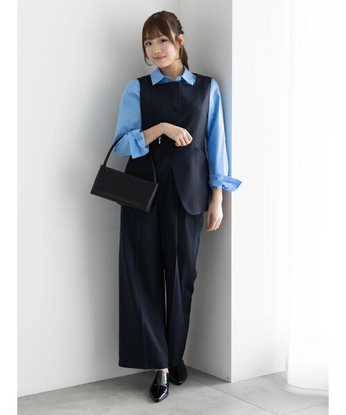 Te chichi（テチチ）の「2タックワイドパンツ【AOYAMA FASHION ASSOCIATION × Té chichi】（その他パンツ・レディース・ネイビー/モカ・F）」の13枚目の写真