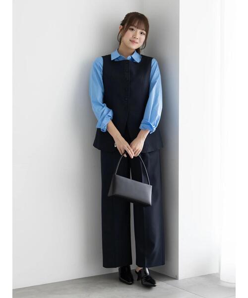 Te chichi（テチチ）の「2タックワイドパンツ【AOYAMA FASHION ASSOCIATION × Té chichi】（その他パンツ・レディース・ネイビー/モカ・F）」の14枚目の写真