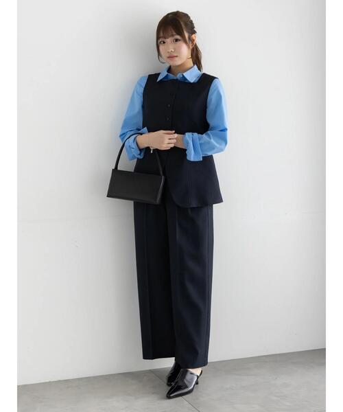 Te chichi（テチチ）の「2タックワイドパンツ【AOYAMA FASHION ASSOCIATION × Té chichi】（その他パンツ・レディース・ネイビー/モカ・F）」の15枚目の写真