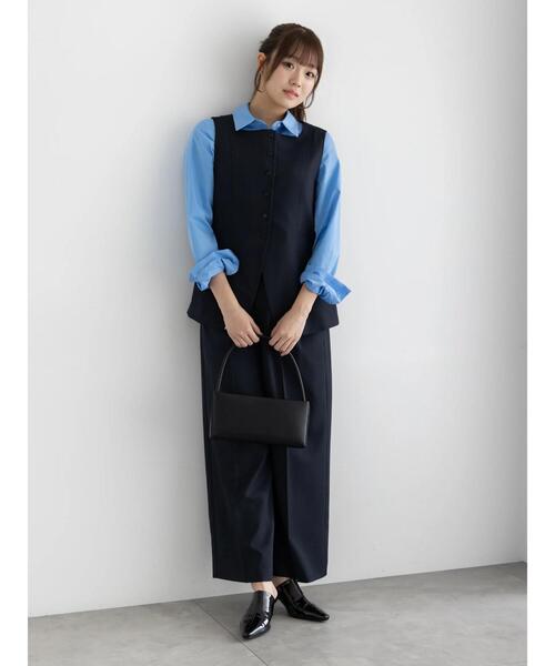 Te chichi（テチチ）の「2タックワイドパンツ【AOYAMA FASHION ASSOCIATION × Té chichi】（その他パンツ・レディース・ネイビー/モカ・F）」の16枚目の写真