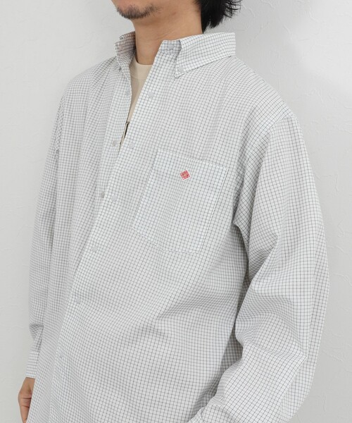 DANTON（ダントン）の「【DANTON】ドットボタン ボタンダウンシャツ 長袖 26SS（DT-B0293POD）（シャツ/ブラウス・メンズ・ホワイト系その他・38/40/42/44）」の2枚目の写真