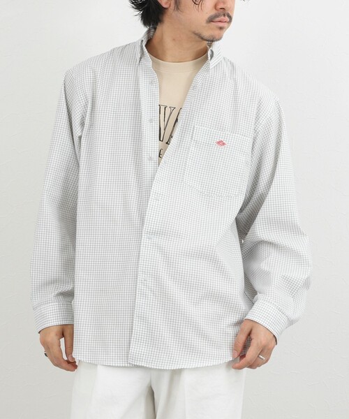 DANTON（ダントン）の「【DANTON】ドットボタン ボタンダウンシャツ 長袖 26SS（DT-B0293POD）（シャツ/ブラウス・メンズ・ホワイト系その他・38/40/42/44）」の4枚目の写真