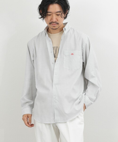 DANTON（ダントン）の「【DANTON】ドットボタン ボタンダウンシャツ 長袖 26SS（DT-B0293POD）（シャツ/ブラウス・メンズ・ホワイト系その他・38/40/42/44）」の6枚目の写真