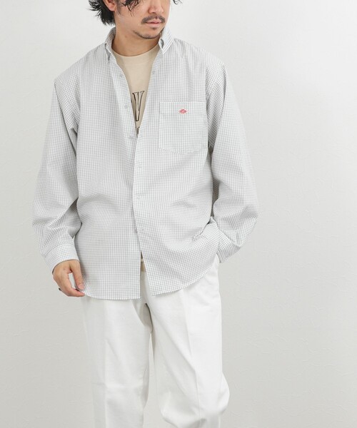 DANTON（ダントン）の「【DANTON】ドットボタン ボタンダウンシャツ 長袖 26SS（DT-B0293POD）（シャツ/ブラウス・メンズ・ホワイト系その他・38/40/42/44）」の7枚目の写真