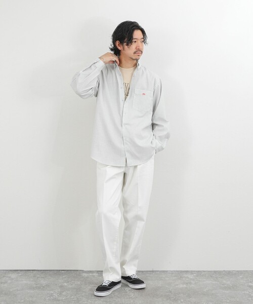 DANTON（ダントン）の「【DANTON】ドットボタン ボタンダウンシャツ 長袖 26SS（DT-B0293POD）（シャツ/ブラウス・メンズ・ホワイト系その他・38/40/42/44）」の14枚目の写真