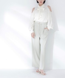 NATURAL BEAUTY BASIC | 【CLASSY.5月号掲載】【Oggi5月号掲載】◇<骨格ウェーブ>ハイウエストベルテッドパンツ(その他パンツ)