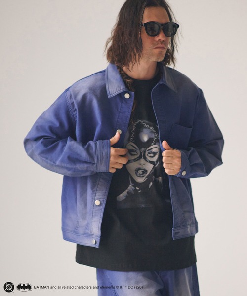 ADAM PATEK(アダムパテック)の「mt10342-ADAMPATEK -CAT WOMAN short sleeve t-shirt Tシャツ(AP2614040)(Tシャツ/カットソー・メンズ・ブラック・2/1)」の5枚目の写真