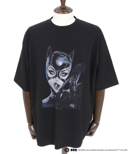 ADAM PATEK(アダムパテック)の「mt10342-ADAMPATEK -CAT WOMAN short sleeve t-shirt Tシャツ(AP2614040)(Tシャツ/カットソー・メンズ・ブラック・2/1)」の9枚目の写真