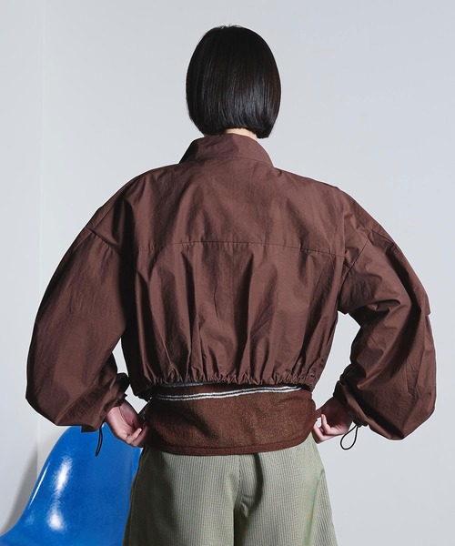 ROSE BUD（ローズバッド）の「(mici)SHEER SHORT BLOUSON（ブルゾン・レディース・ライトブルー/ブラウン・ONE SIZE）」の17枚目の写真